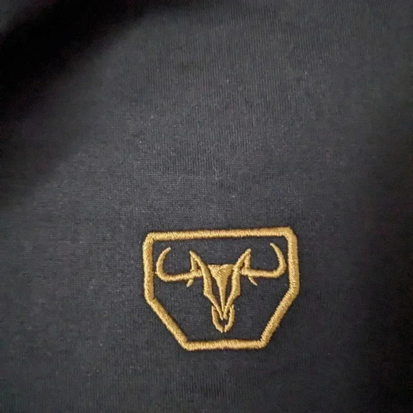 PLATINI MEN 2X MODERN FIT STRETCH COWBOY PANORAMIC PRINT POLO BLACK JPS9951 - Picture 3 of 4